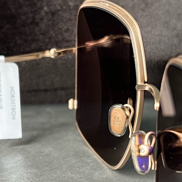Tom Ford Raphaela TF1006 02A Sunglasses Women's Black/Rose Gold/Smoke 60mm NWT - Picture 11 of 13